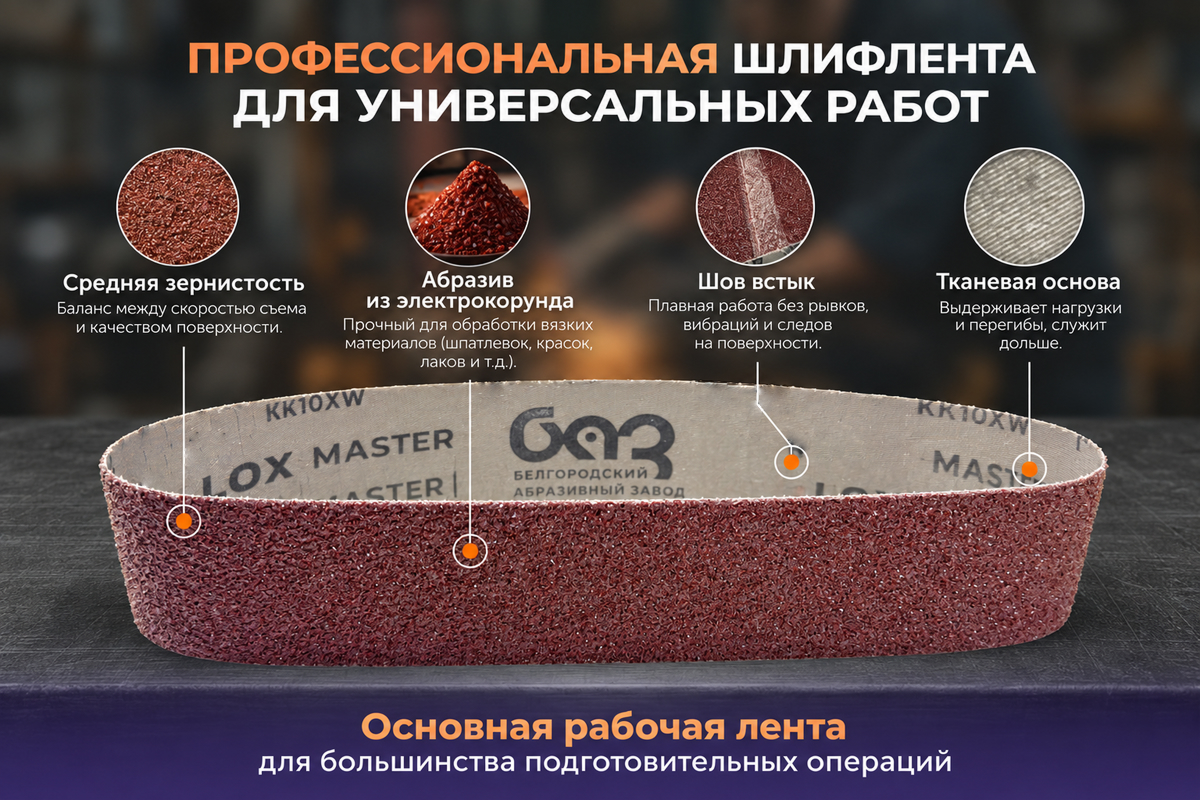 Лента бесконечная 100х610 мм Р100