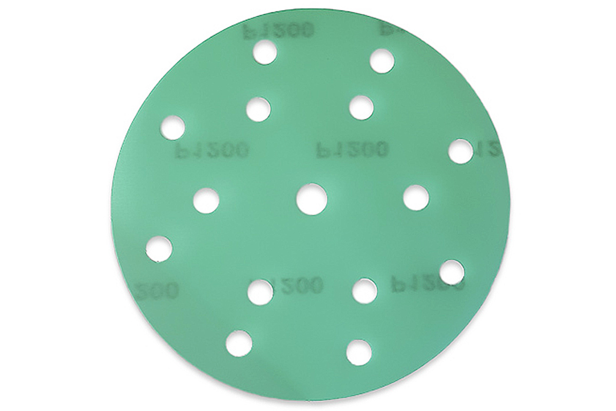 Шлифовальный диск самосцепляющийся КM10 D150, P1200, 15 отв