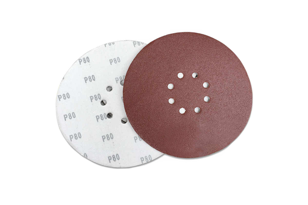 Шлифовальный диск самосцепляющийся КР10Е(D) D225, Р100, 8 отв.