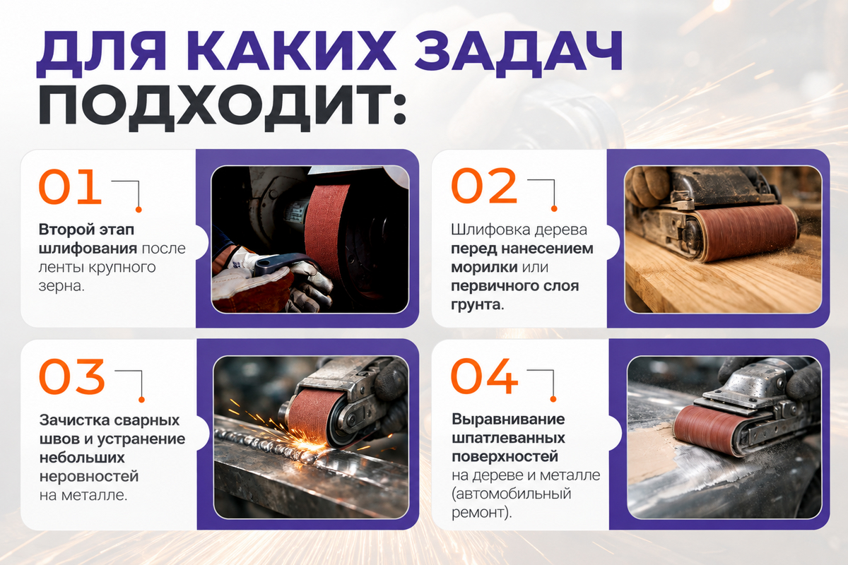 Лента бесконечная 100х610 мм Р100
