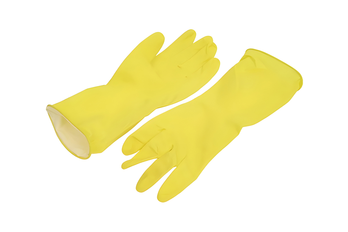 Перчатки хозяйственные с напылением, размер L